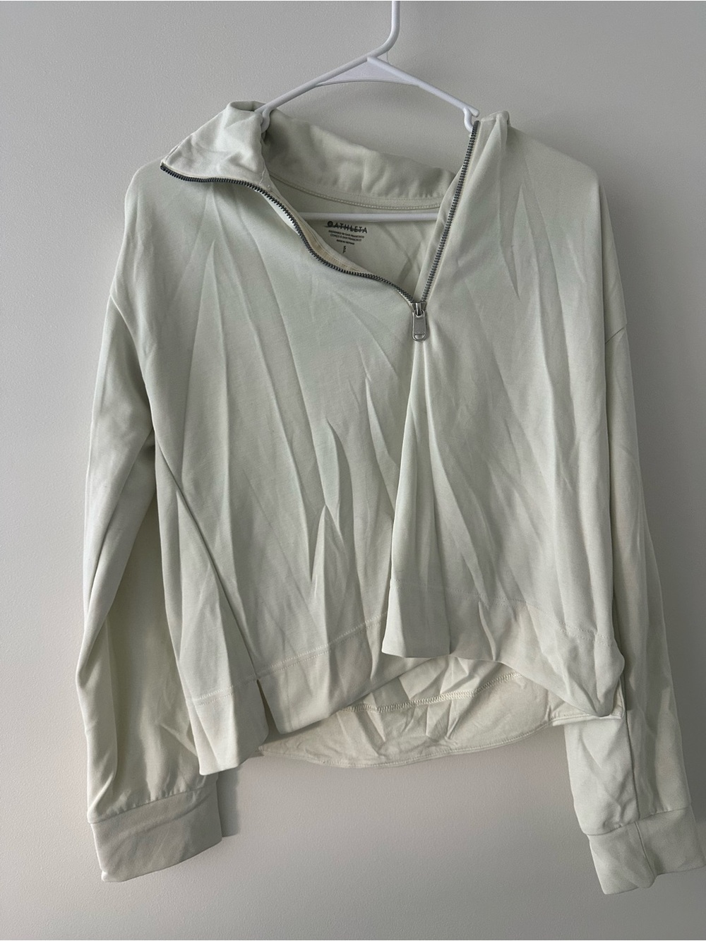 Athleta soft stream yellow Half-Zip Pullover